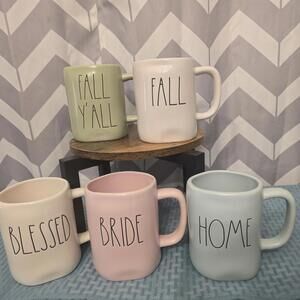 Bundle Rae Dunn Stoneware Mugs Magenta Artisan Collection